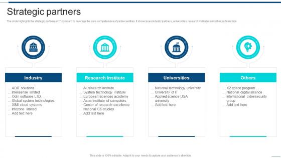 Strategic Partners Information Technology Company Profile Ppt Download