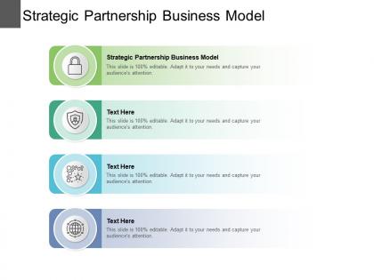 Strategic partnership business model ppt powerpoint presentation professional portfolio cpb
