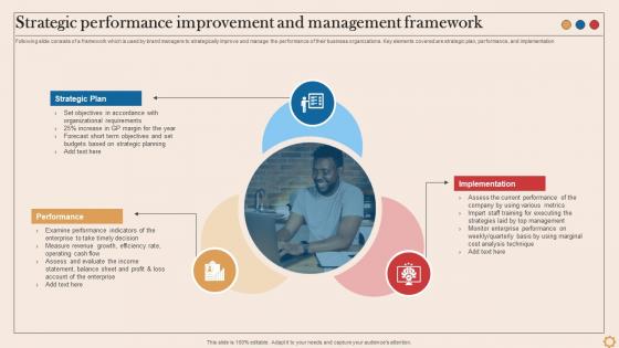 Strategic Performance Improvement And Management Framework