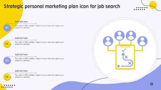 Strategic Personal Marketing Plan Icon For Job Search