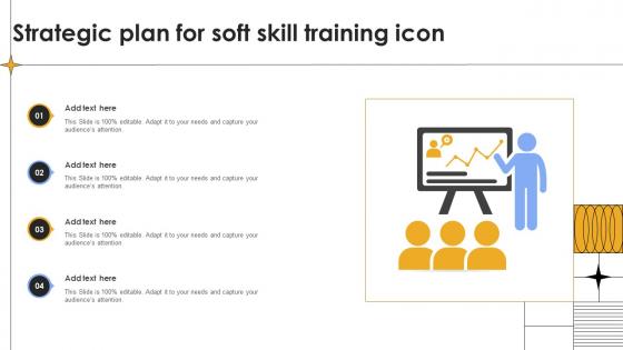 Strategic Plan For Soft Skill Training Icon