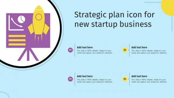 Strategic Plan Icon For New Startup Business