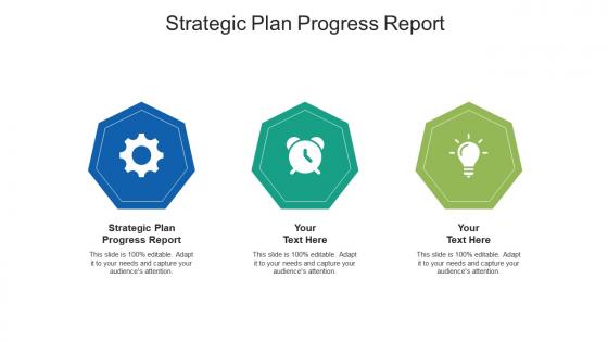 Strategic plan progress report ppt powerpoint presentation ideas guidelines cpb