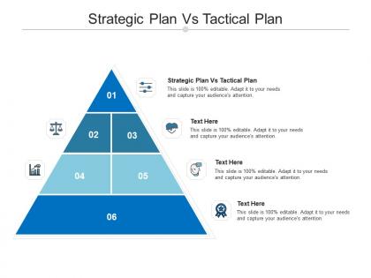 Strategic plan vs tactical plan ppt powerpoint presentation slides templates cpb