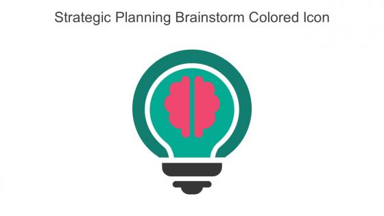 Strategic Planning Brainstorm Colored Icon In Powerpoint Pptx Png And Editable Eps Format