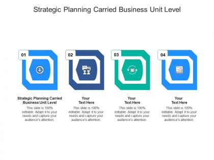 Strategic planning carried business unit level ppt powerpoint presentation gallery slideshow cpb