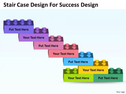 Strategic planning consultant stair case design for success powerpoint slides 0523