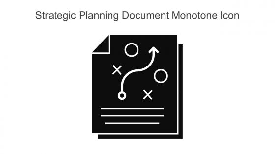 Strategic Planning Document Monotone Icon In Powerpoint Pptx Png And Editable Eps Format