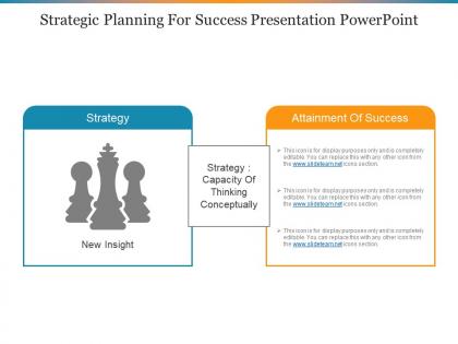 Strategic planning for success presentation powerpoint
