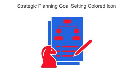 Strategic Planning Goal Setting Colored Icon In Powerpoint Pptx Png And Editable Eps Format