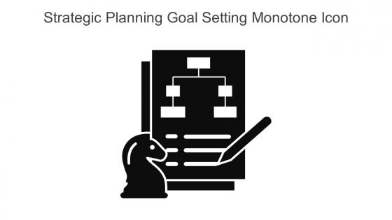 Strategic Planning Goal Setting Monotone Icon In Powerpoint Pptx Png And Editable Eps Format