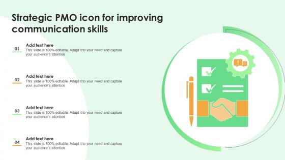 Strategic PMO Icon For Improving Communication Skills