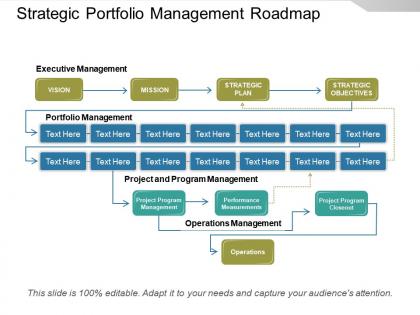 Strategic portfolio management roadmap powerpoint show
