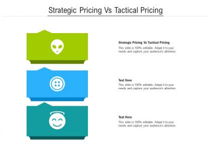 Strategic pricing vs tactical pricing ppt powerpoint presentation layouts mockup cpb