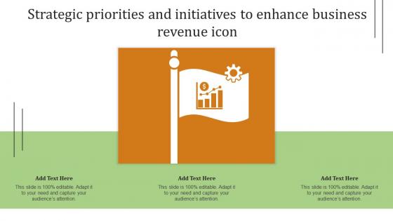 Strategic Priorities And Initiatives To Enhance Business Revenue Icon