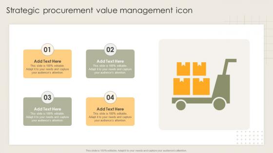 Strategic Procurement Value Management Icon
