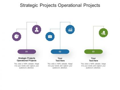 Strategic projects operational projects ppt powerpoint presentation icon deck cpb