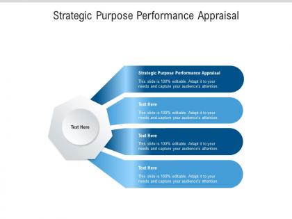 Strategic purpose performance appraisal ppt powerpoint presentation portfolio deck cpb