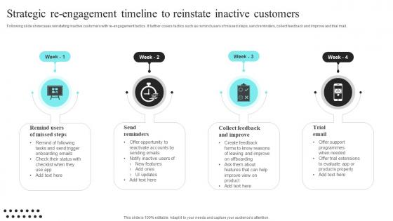 Strategic Re Engagement Timeline To Reinstate Inactive Customers