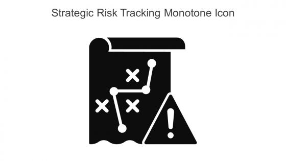Strategic Risk Tracking Monotone Icon In Powerpoint Pptx Png And Editable Eps Format
