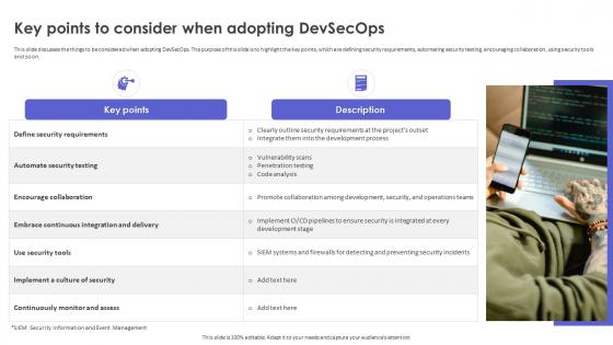 Strategic Roadmap To Implement DevSecOps Key Points To Consider When Adopting DevSecOps