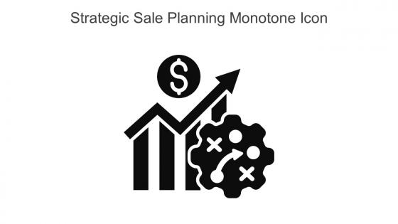 Strategic Sale Planning Monotone Icon In Powerpoint Pptx Png And Editable Eps Format