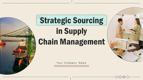 Strategic Sourcing In Supply Chain Management Strategy CD V