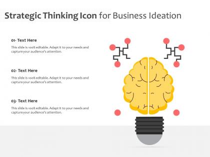 Strategic thinking icon for business ideation
