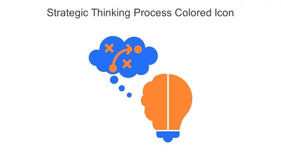 Strategic Thinking Process Colored Icon In Powerpoint Pptx Png And Editable Eps Format