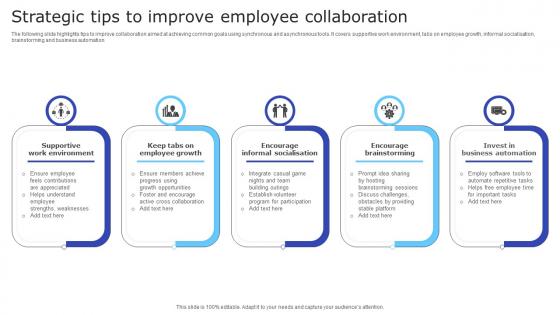 Strategic Tips To Improve Employee Collaboration
