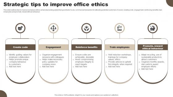 Strategic Tips To Improve Office Ethics