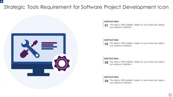 Strategic Tools Requirement For Software Project Development Icon