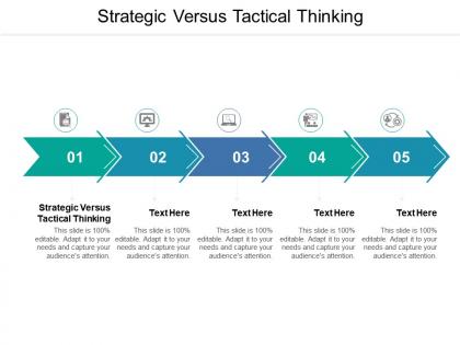 Strategic versus tactical thinking ppt powerpoint presentation file elements cpb