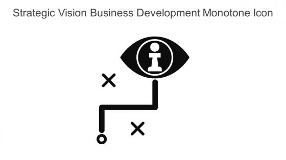 Strategic Vision Business Development Monotone Icon In Powerpoint Pptx Png And Editable Eps Format