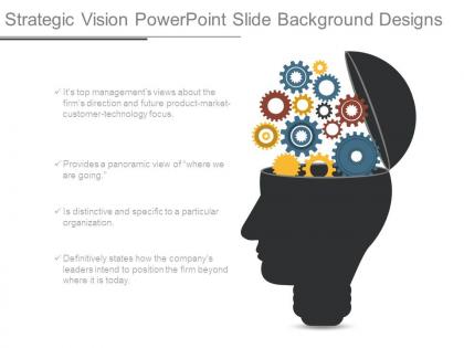Strategic vision powerpoint slide background designs