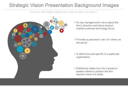Strategic vision presentation background images