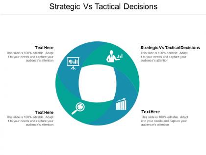 Strategic vs tactical decisions ppt powerpoint presentation icon pictures cpb