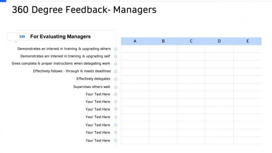 Strategic workforce planning 360 degree feedback managers ppt portrait
