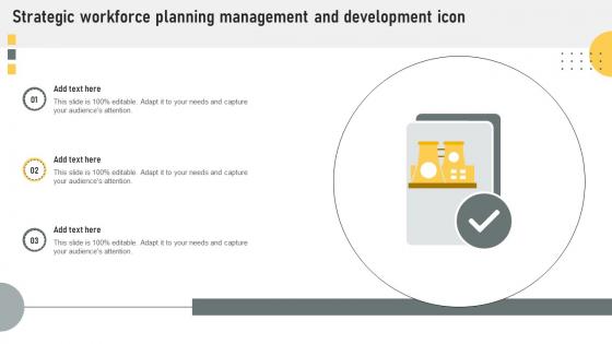 Strategic Workforce Planning Management And Development Icon