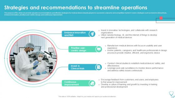 Strategies And Recommendations To Streamline Medical Device Industry Report IR SS