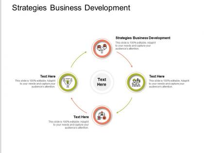 Strategies business development ppt powerpoint presentation layouts visual aids cpb