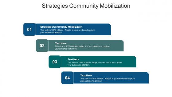 Strategies community mobilization ppt powerpoint presentation styles icon cpb