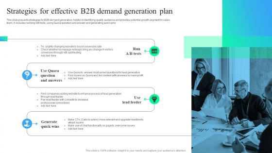 Strategies For Effective B2B Demand Generation Plan
