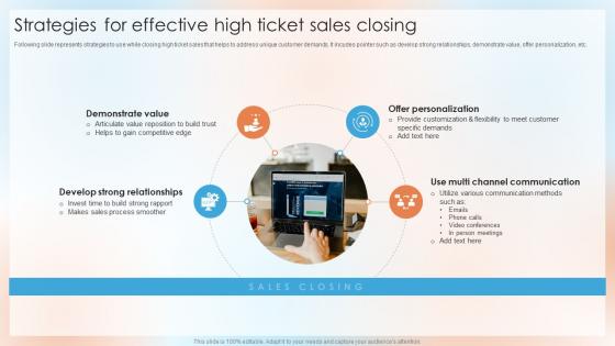 Strategies For Effective High Ticket Sales Closing Top Sales Closing Techniques SA SS