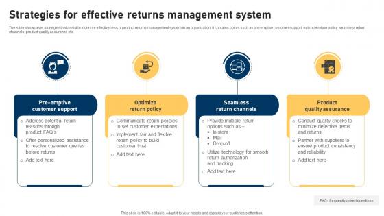 Strategies For Effective Returns Management System
