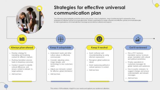 Strategies For Effective Universal Communication Plan