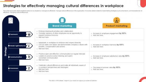 Strategies For Effectively Managing Cultural Differences Navigating Cultural Change CM SS V