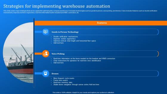 Strategies For Implementing Warehouse Automation Implementing Logistics Automation