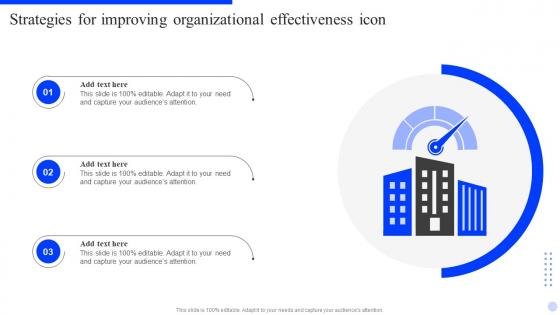 Strategies For Improving Organizational Effectiveness Icon