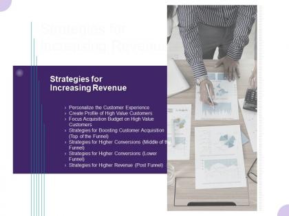 Strategies for increasing revenue ppt powerpoint presentation infographics background image